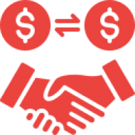 Business transaction illustration